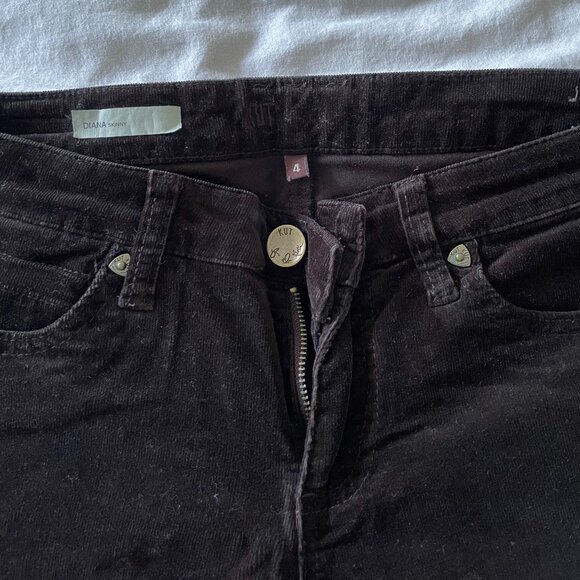 Diana Corduroy Skinny - Dark Brown - Picture 1 of 4